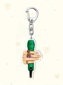 1/7Pcs Acrylic Cartoon Concert Mic Keychain - Perfect Gift For ARMY, K-Pop Fans, Bag Charm, Phone Accessory, Back To School, Concert Keepsake. Ideal For Boyfriends, Girlfriends, Family Members, Teachers, ARMY-Themed Cell Phone Decorations - YSK020 - View 17