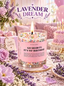 Vela Perfumada de Bolo de Aniversário, Pote de Cera de Soja, Com Contas de Açúcar Coloridas, Fragrância Doce de Creme de Baunilha, Aroma Duradouro, Adequado para Quarto, Sala de Estar, Escritório, Estudo, Festa, Decoração de Mesa, Presente de Aniversário Divertido, Casamento, Natal, Presente de Feriado, Celebração - Várias fragrâncias 2 - Visão 15