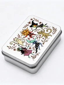 Tarot Card Storage Box, Printed With Tarot Cards, Leopard, Mysterious Eye, Witch Patterns, Can Be Used As Tarot Card Storage Box, Gift Box - Multicolor - View 16