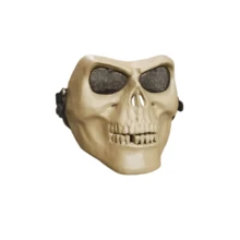 M02 Skull 2nd Generation Outdoor Hunting Full Face Protective Mask, Real-Life CS Protective Mask, Halloween Mask, Metal Mesh Eye Protection, PP Material, Wear-Resistant, Lightweight, Loose Fit, Comfortable Wear, No Head Pressure - Multicolor - View 11
