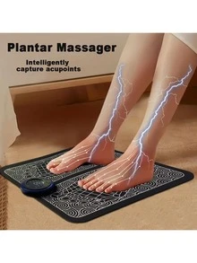AXH. Electric Foot Massage Mat, Muscle Relaxation Trainer, Suitable For Massage, Fitness, Outdoor Sports, Home Relaxation - Black - View 7