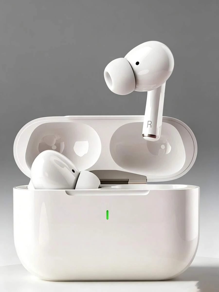 TWS Wireless Bluetooth Earphones With Active Noise Cancellation, HiFi Stereo Sound Quality, Wireless Charging Case, Waterproof In-Ear Design, Long Battery Life And Stable Connection, Suitable For Travel, Fitness, Sports And Daily Use - Multicolor - View 1