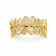 1 buah Grill Gigi Pesta Hip Hop Rap Personalisasi 8 Gigi Full Zirconia Lucu untuk Properti Fotografi Panggung Unisex - MultiWarna - View 6
