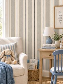 SUPSTICKER Vintage Hand-Painted Contrast Striped Torn Collage Wallpaper, Removable PVC Self-Adhesive Wall Sticker, 15.75*47.24 Inches/15.75*118.11 Inches, Suitable For Home Decor - Striped - View 6