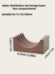 1PC Coffee Distribution Screen Storage Rack Espresso Machine Secondary Distribution Screen Holder Multi-Slot Draining Stand Coffee Filter Plate Desktop Storage Base Coffee Accessories - Multicolor - View 5