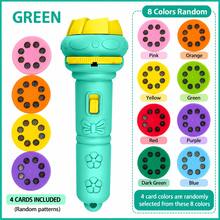 32 Patterns & 4 Cards Projection Flashlight - Imagination Inspiring, Suitable For 3-12 Years Old Children (Some Accessories Randomly Sent) - Multicolor - View 9