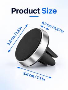 1pc Universal Car Phone Holder, Air Vent Mount, Supports GPS Navigation, Compatible With IPhone And Android Phones, Suitable As Birthday Gift For Family And Friends, Summer Air Vent Phone Holder, Car Accessories - Multicolor - View 5