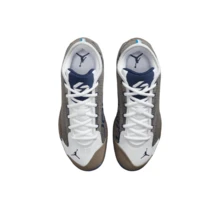 Nike Jordan Luka .77 PF Comfortable Fit Basketball Shoes Men's White Brown Blue - Brown - View 3