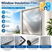 High Quality Aluminum Film Window Insulation Cover With Thickened Aluminum Foil, Providing Insulation In Summer And Warmth In Winter, Reducing Heat Loss/Transfer, Suction Cup Installation, Suitable For Indoor And Outdoor Use - 60cm X 90cm - View 2