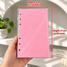 A6 Loose Leaf Notebook Papers, 40 Sheets Colourful Notebook Refill Papers, 6 Holes DIY Index Diary - Multicolor - View 2