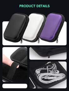 DATA FROG R36S Case Compatible With RG35XX Plus Miyoo Mini Plus R35S RGB20S EVA Cover Portable Bag Gaming Accessories - Black - View 4