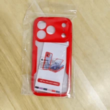 Hadaasi 1件紅色2合1全包覆透明TPU軟邊+PC硬背板手機殼，附前螢幕保護膜，適用於Apple 18 Pro/18 Pro Max/18/17 Pro/17 Pro Max/Apple Air/17/17E/16/16E/15/14/13/12/11 Pro Max/Plus以及Galaxy S26 Ultra/S26 Plus/S26/M36/S25 FE/12/13C/12C/Note 12 Pro/Note 14 Pro+/Note 13 Pro/Note 13 Pro+/POCO M6 Pro/OCO X6 5G以及Honor 400/400 Pro/400 Lite以及Reno14 Pro/Reno14 F/Hot 60 Pro/Hot 60 Pro+/適用於 15C - 紅色 - 查看 68