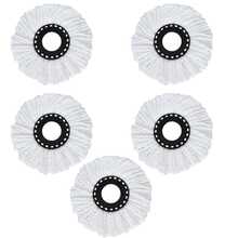 1/2/3pcs Ultra-Fine Fiber Rotating Mop Replacement Heads, Compatible With Cyclone Spin Mop And Standard Round Cleaning Replacement Heads - White - View 16