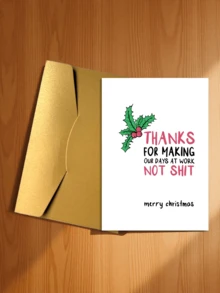 1pc Fun Rudolph Christmas Card (With Envelope) - Perfect Gift For Friends, Family And Colleagues - A Unique Holiday Greeting Gift - C - View 17