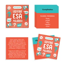 ¡Adivina Esa Palabra! Spanish Word Guessing Party Card Game, Fast‑Paced Interactive Quiz Deck, Wonderful Gift For Christmas, Game Party, Fun Social Entertainment For Adult Friend Gathering & Holiday Night Activities - Multicolor - View 5