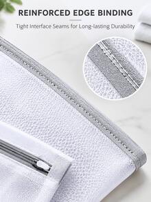 SMEGGEMS 3pcs XXL Fine Mesh Laundry Bags, High-Quality Zipper Design, Suitable For Delicate Clothing, Underwear And College Dorm Essentials, 19.69x23.62 Inches, Laundry Bags - View 9