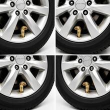 4pcs Cool Snake Head Design Tire Valve Stem Caps, Waterproof Universal Wheel Valve Covers, Suitable For Cars, Motorcycles, SUVs, Bicycles, Trucks - A - View 3