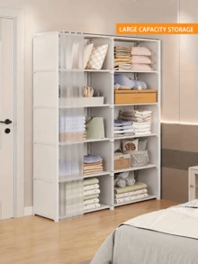 1 buah Rak Buku Lantai Minimalis, Rak Penyimpanan Berlapis, Tanpa Perlu Perakitan, Rak Penyimpanan Hemat Ruang, Cocok untuk Kamar Tidur, Ruang Tamu, Asrama, Kantor Rumah, Apartemen Kecil, Dapat Menampung Buku, Kosmetik, Camilan, Dekorasi Rumah - MultiWarna - View 10