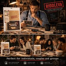RIDDLEVA Cinema Cold Case 偵探推理桌遊 案件調查線索解謎遊戲 1-6人對戰 多人互動派對遊戲 適合家庭朋友 萬聖節聖誕禮物 - 灰色 - 查看 7