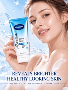Serum Vaseline 280ml: Meratakan warna kulit dan mencerahkan kulit kusam, memperbaiki lapisan pelindung kulit yang rusak akibat sinar matahari, menghidrasi secara mendalam, menyegarkan dan tidak lengket, cocok untuk perawatan kulit sehari-hari. - Vaseline Repairing and Brightening Essence - View 3