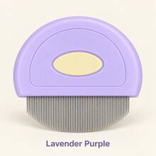 Pet Flea Comb With Fine Teeth, Cute Macaron Style, Stainless Steel Fine Teeth For Removing Loose Fur, Daily Grooming And Cleaning Brush For Cats And Dogs - Multicolor - View 9