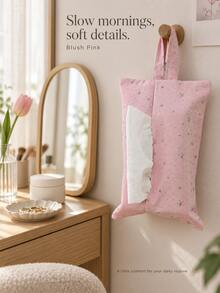 1 buah Tas Penyimpanan Kotak Tisu Gantung, Tas Tisu Kain Lembut dengan Pegangan Cincin, Penutup Tisu Wajah yang Dapat Diganti dengan Motif Bintang, Cocok untuk Kamar Tidur, Kamar Mandi, Mobil, Asrama, dan Kantor - MultiWarna - View 9