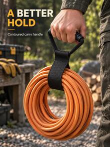 2pcs/4pcs Optional, S Size 44cm/L Size 71.1cm Adjustable Nylon Carrying Hanging Storage Strap, Outdoor Functional Style Black Curved Non-Slip Grip Hook & Loop Binding Strap, Suitable For Camping Gear Organization, Water Pipe & Cable Storage, Yard & Garage Hanging Storage - Multi-pack - View 4