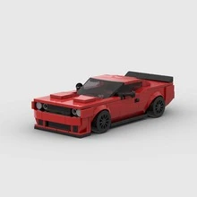 Yellow/Black/Red MOC Supercar Racing Classic Building Block Car Model Toy Set, Educational Creative Toy For Children, DIY Car Model Kit For Adults, City Technology Champion Cup Series, Suitable As Birthday, Halloween, Christmas Gift For Boyfriend, Husband, Kids, And For Collection And Home Decoration - Model - View 11