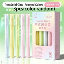 3pcs Pen-Shaped Glue Sticks, High Adhesion Solid Glue For Student Crafts, Classroom Transparent Glue Sticks, Strong - A - View 12