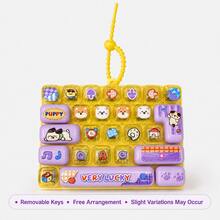 Mini Keyboard Clicker Fingertip Toy Keychain, 26-Key Multi-Button Stress Relief Toy, Portable Desktop Gadget And Bag Charm, Suitable For Office, Travel, Birthday And Christmas Gifts - Multicolor - View 13