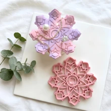 Multi-Theme Large Tray Soft Clay Cutter Set, Snowflake, Flower, Sunflower, Fish, Fruit, Architecture, Cupcake, Leaf Shaped Tray Molds, Compatible With Polymer Clay, For Making Rings, Earrings, Small Jewelry Storage Trays, DIY Handmade Decoration Ornaments, Photography Props, Creative Crafting Tools - Oversized Polymer Clay Cutter - View 8