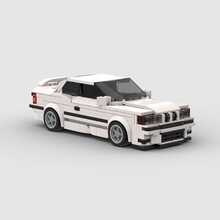 MIKEMENG White/Black/Yellow MOC Supercar Racing Classic Building Block Car Model Toy Set, Educational Creative Toy For Children, DIY Assembleable Car Model Kit For Adults, City Tech Champion Cup Series, Suitable As Birthday, Halloween, Christmas Gift For Boyfriend, Husband, Kids, And Home Collection & Decoration - Model - View 3