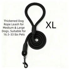 1pc Pet Leash, Portable And Lightweight, Made Of Wear-Resistant And Durable Material, Effectively Prevents Pets From Getting Lost, Perfect For Daily Walks, Hiking, Camping And Various Outdoor Outings For Cats And Dogs - Black - View 10
