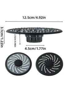 Bathroom Vortex Floor Drain Anti-Hair Anti-Insect Anti-Clogging Fully Sealed Round Cover Plate Filter Mesh - A - View 3