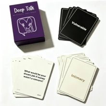 Deep Talk Conversation Starter Card Game, No Filters Just Depth Interactive Question Deck, Wonderful Gift For Christmas, Game Party, Meaningful Social Entertainment For Couples And Adult Friend Gatherings - Multicolor - View 4