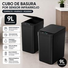 Bathroom Trash Bin - Negro - View 8