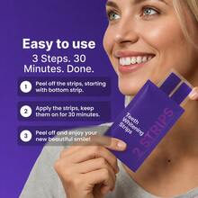 Purple Teeth Whitening Strips, Mint, Get Rid Of Smoke Stains, Coffee Stains, Tea Stains, Keep Your Mouth Clean And White, Good Choice For Vacation, Beach, Travel Essentials, Suitable For Summer Oral Care - 14 STRIPS - View 11