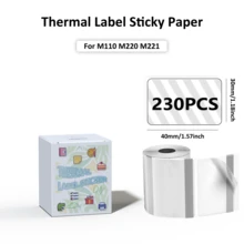 Thermal Self-Adhesive Label Paper For Halloween Packaging Seals, Smudge-Proof Stickers For Phomemo M110 M220 M200, E210 P50 PT-260 Printers, Treat Bags, Barcodes, Logos, Small Business & Home Tagging, Refill Tape Only - View 44