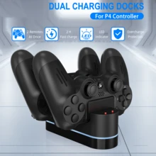 P4 Controller Dual Charging Base 1.8H Fast Charging, Dual Controllers Charging Simultaneously, LED Indicator Light, Compatible With P4 Slim/Pro Dual-Slot Charging Stand, Gaming Accessories - View 1