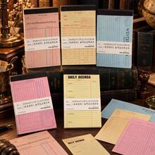 Vintage Ticket Memo Pad 50pcs/Pack, Narrative Chapter Light Retro Salt-Style Minimalist Versatile DIY Scrapbook Material Base Paper - one-size - View 6