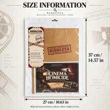 RIDDLEVA Cinema Cold Case 偵探推理桌遊 案件調查線索解謎遊戲 1-6人對戰 多人互動派對遊戲 適合家庭朋友 萬聖節聖誕禮物 - 灰色 - 查看 10