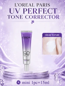 L’Oreal Paris L'Oreal Sunscreen & Primer 15ml/30ml, Improves Dullness, Lightweight & Non-Sticky, 2-In-1 Sun Protection & Makeup Base, Daily Skincare - Olay's New Multi-protection Beauty Purple Makeup Base - View 13