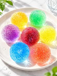 1pc Shapeable Non-Rebounding Snowball Toy, Textured Round Design, Suitable For Children 3 Years And Above, Perfect As Party Favor Filler, Christmas, Halloween, Birthday Holiday Gift, Suitable For Home And Party Activities - Smoothie Maker - View 7