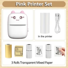Mini Sticker Printer, Portable Pocket Thermal Printer With Paper Roll For Halloween Party Decor, Halloween Gifts, Study Notes, Photo Printing, Memos, Diaries, Travel Lists, Wireless Inkless Compatible With Android & IOS - Multicolor - View 19