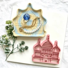Multi-Theme Large Tray Soft Clay Cutter Set, Snowflake, Flower, Sunflower, Fish, Fruit, Architecture, Cupcake, Leaf Shaped Tray Molds, Compatible With Polymer Clay, For Making Rings, Earrings, Small Jewelry Storage Trays, DIY Handmade Decoration Ornaments, Photography Props, Creative Crafting Tools - Oversized Polymer Clay Cutter - View 7