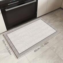 1pc Grey Kitchen Floor Mat Silicone Carpet, All-Season Anti-Fatigue Soft Comfortable Non-Slip Anti-Fall Absorbent Quick-Dry Easy To Clean Wear-Resistant Stain-Resistant, Room Decor Suitable For Kitchen, Dining Room, Entryway, Laundry Room, Hallway, Bathroom, Study And Other Locations. - Grey - View 13