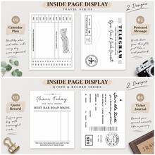 Vintage American Style Memo Pad 50 Sheets/Pack "Endless Wait" Series Portable Memo Notepad INS Style Creative Scrapbook Diary DIY Decoration Base Paper - one-size - View 10