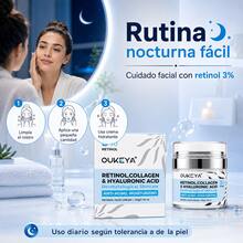 OUKEYA Crema Facial con Retinol, Niacinamida, Ácido Hialurónico, Vitamina E y Péptidos, Hidratante Antiedad para Rostro, Piel Suave y Firme, Uso Diario, 50 g - Crema facial de retinol 50 g - Ver 6