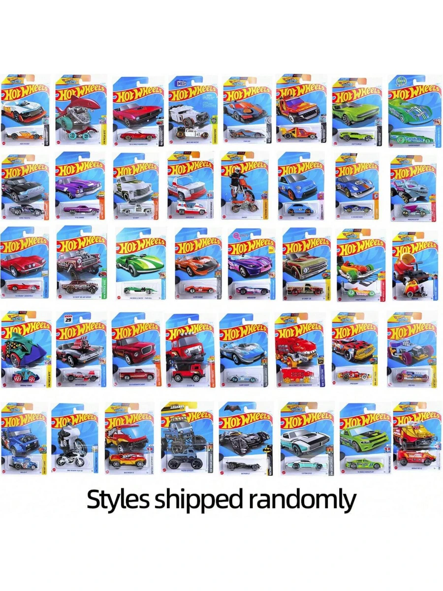 Mattel 72pcs/Set 1:64 Die-Cast Vehicle Collection, 36 No-Duplicate Models, Featuring Race Cars, Semi-Trucks, Rescue Vehicles, Monster Trucks & Construction Vehicles, Random Styles, 2025 & 2026 Batches Mixed Shipment ,14+ Collectible - 36 No Duplicates, Total 72 Cars - View 1