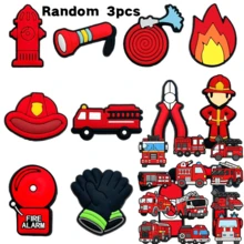 Firefighter Fire Shoe Charm, Garden Clog Hole Shoe Decoration - Multicolor - View 15
